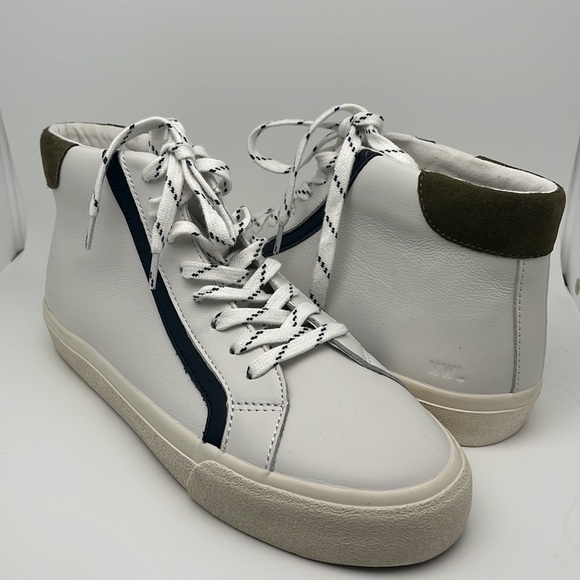 Madewell Sidewalk High-Top Sneakers in Colorblock Leather Unisex Size 8.5 NWOT - Picture 10 of 12